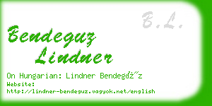 bendeguz lindner business card